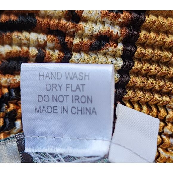 Alberto Makali Mixed Pattern Beaded Top Luxe Brown Black & Gold Statement  Small - Picture 7 of 10